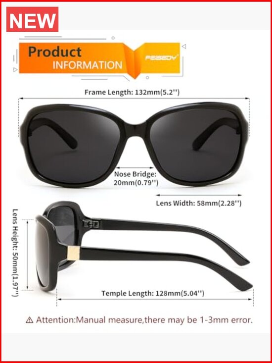 Vintage Square Polarized Sunglasses UV400 Protection main image 6
